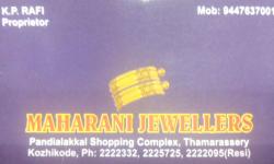 MAHARANI JEWELLERS, JEWELLERY,  service in Thamarassery, Kozhikode
